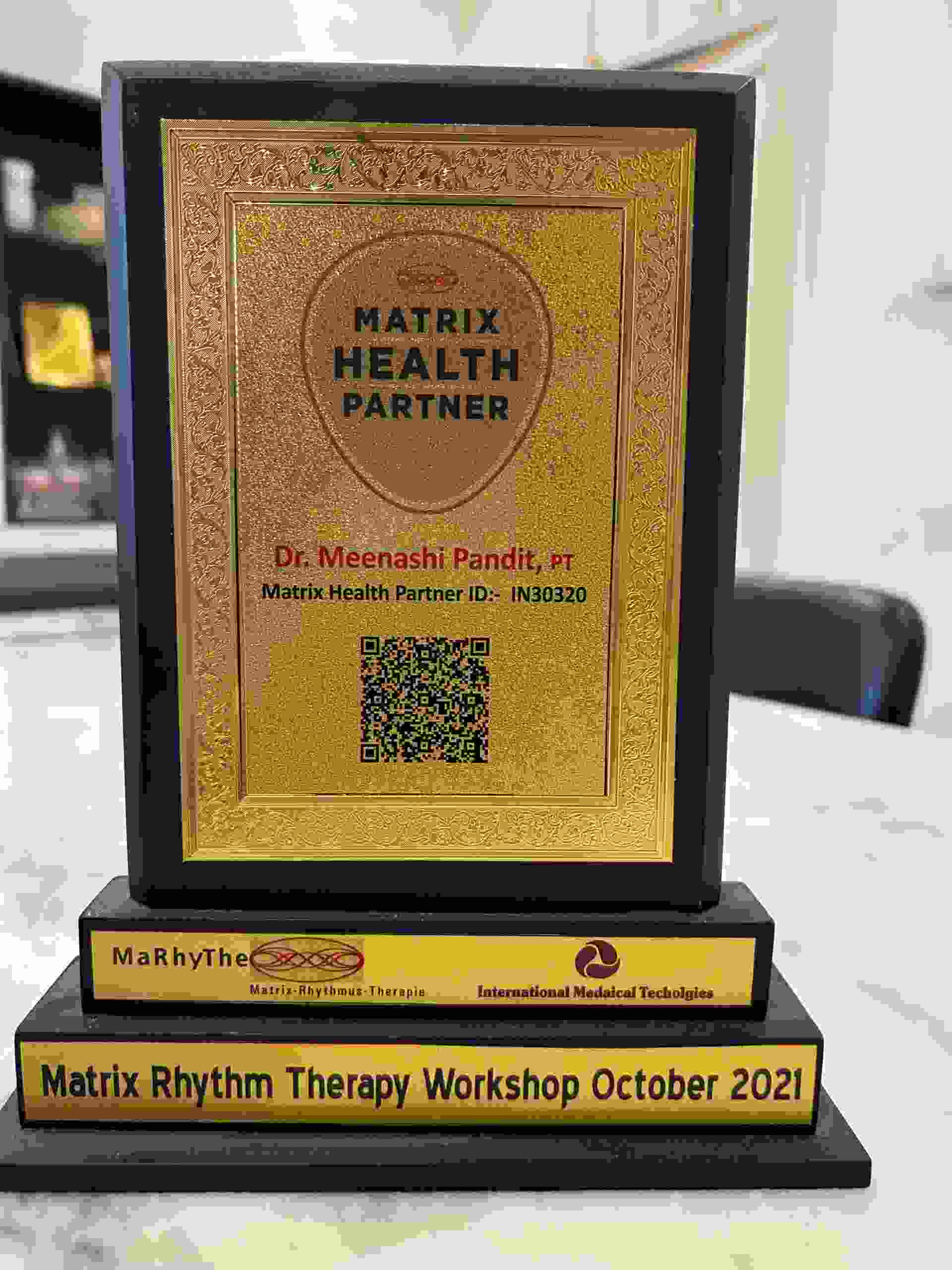 Matrix Rhythm Therapy Workshop (Oct 2021)